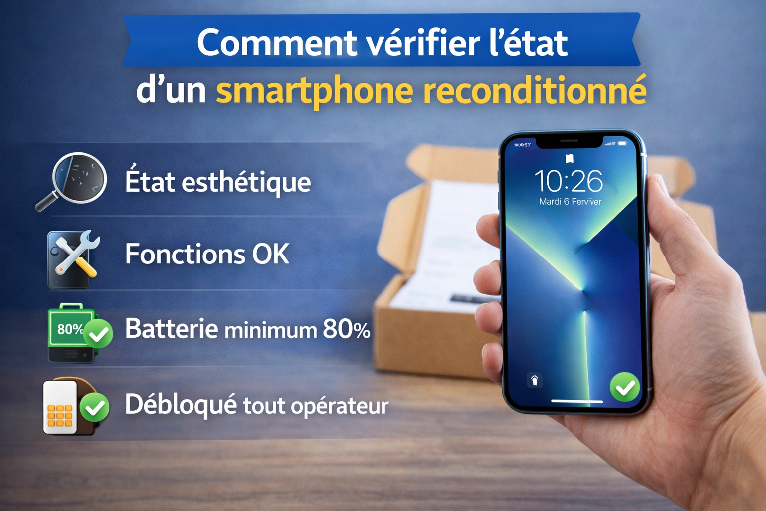 Comment vérifier l’état d’un smartphone reconditionné
