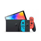 Switch (OLED) Noir 64 Go + 2 Joy Con Bleu Néon & Rouge Néon
