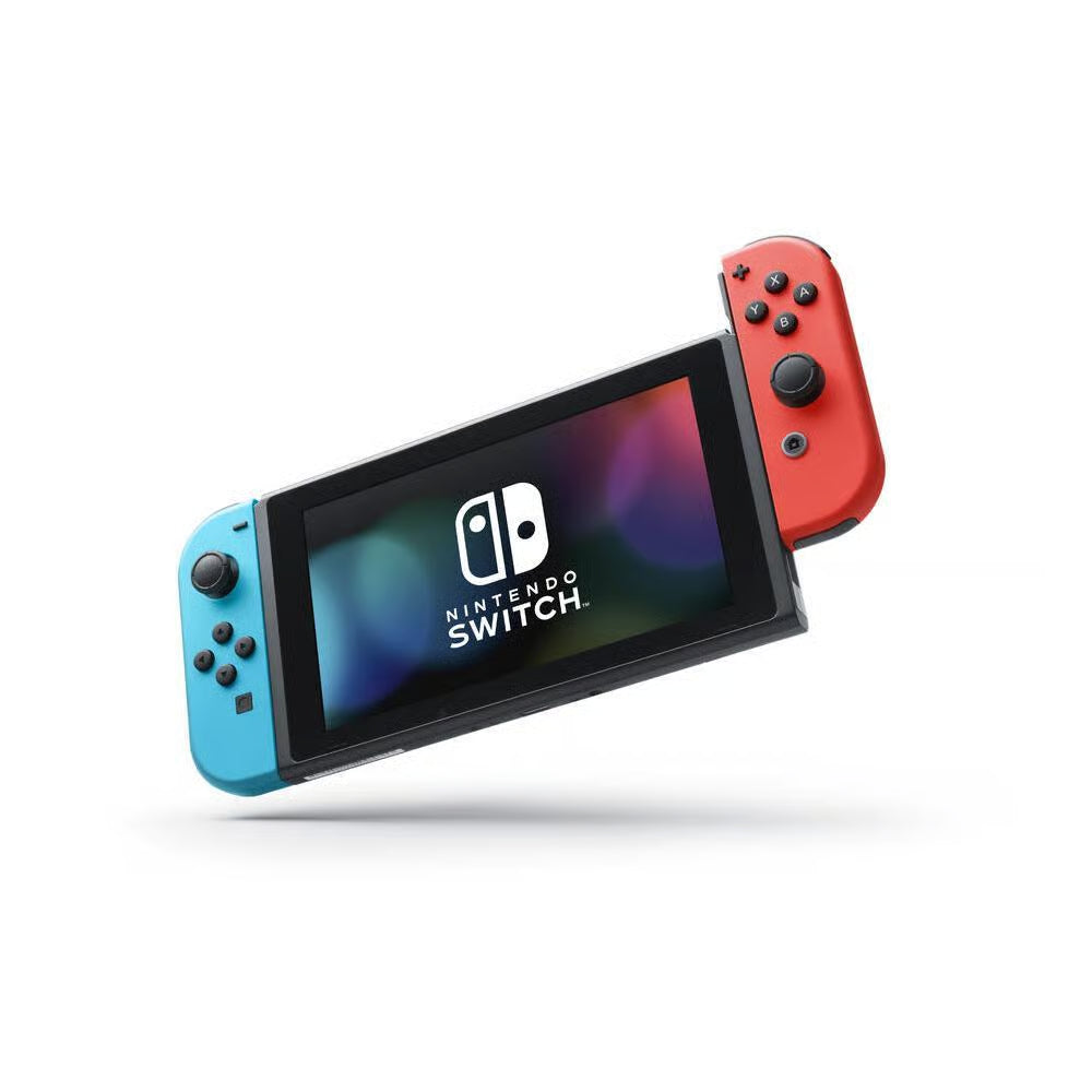 Switch (2019) Noir 32 Go + 2 Joy Con Bleu Néon & Rouge Néon