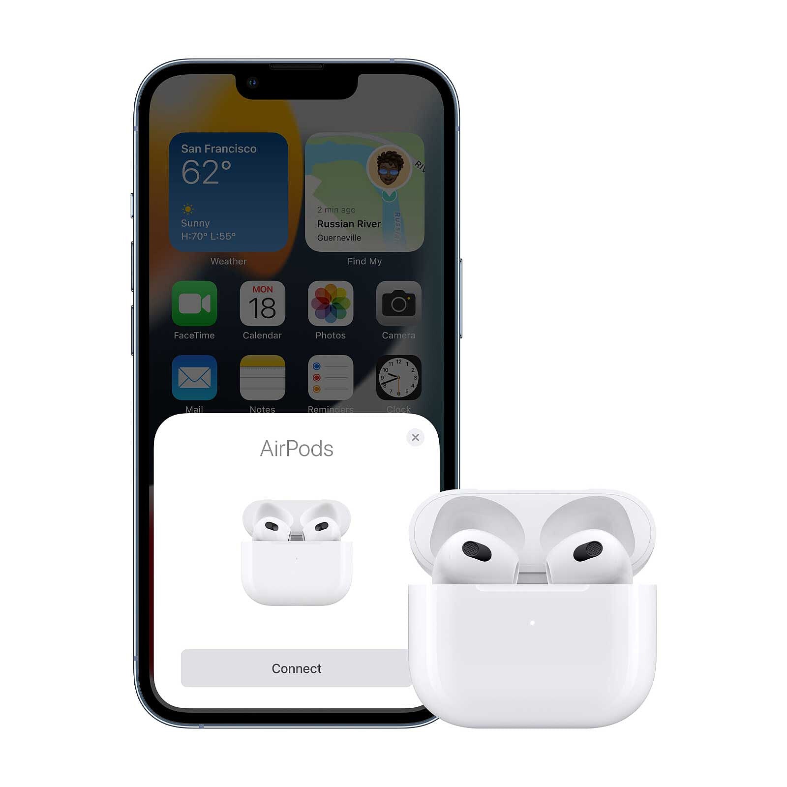 AirPods 3 boitier Lightning